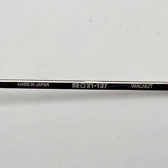 L.A. Eyeworks Walnut Cat Eye Sparkle Net Shiny Silver Eyeglasses Frame w/ Case - Picture 9 of 16